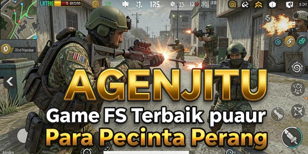 Tangkapan layar AGENJITU menampilkan aksi tembak-menembak yang mendebarkan.