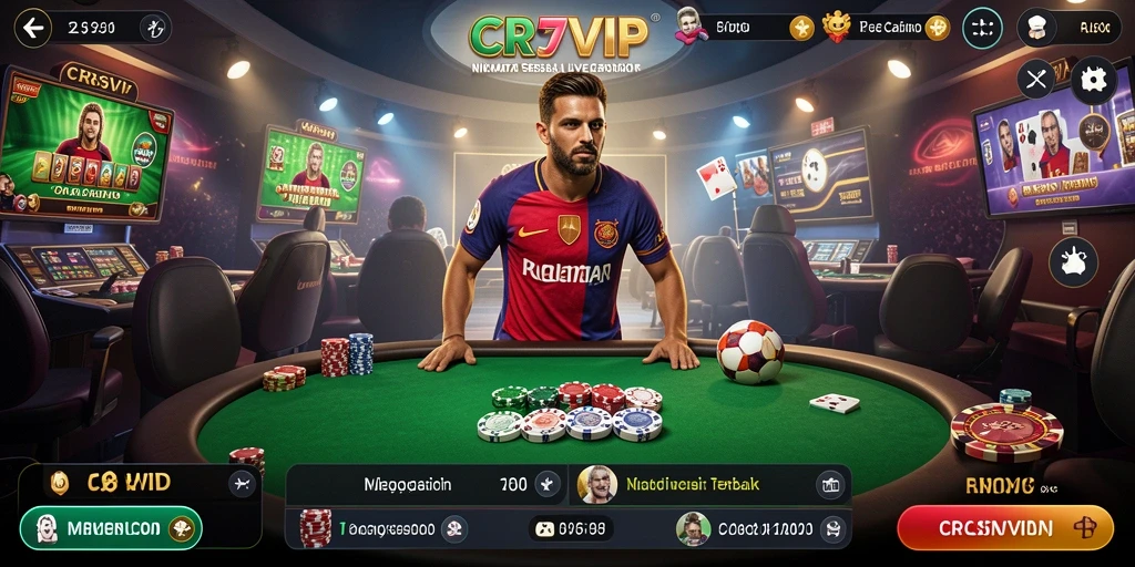 Tampilan gameplay langsung CR7VIP yang seru dan interaktif.