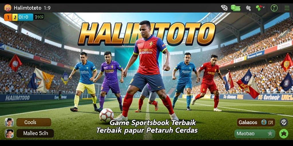 Tampilan utama HALIMTOTO dengan berbagai opsi taruhan olahraga.