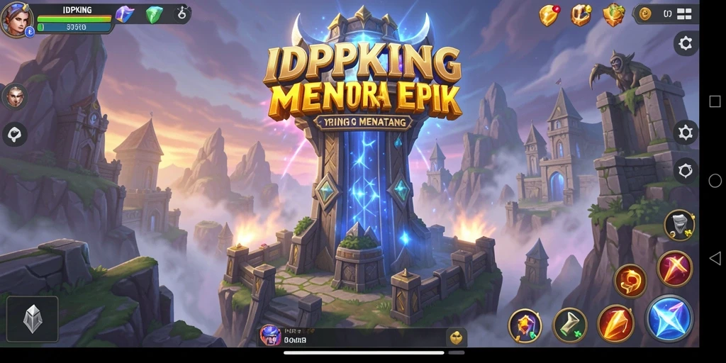 Gameplay seru dan menantang dalam IDPKING Tower Defense.