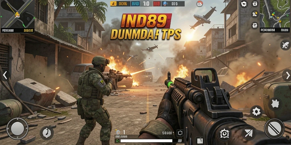 Tampilan gameplay yang menegangkan dari IND89 dalam TPS.
