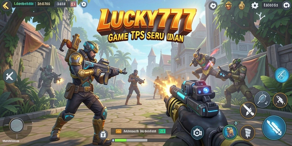 Tampilan gameplay TPS seru di LUCKY777 dengan aksi menembak yang intens.