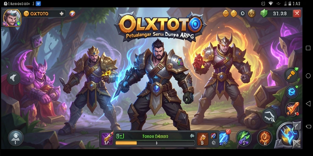 Screenshot utama OLXTOTO menampilkan aksi seru dalam game ARPG.