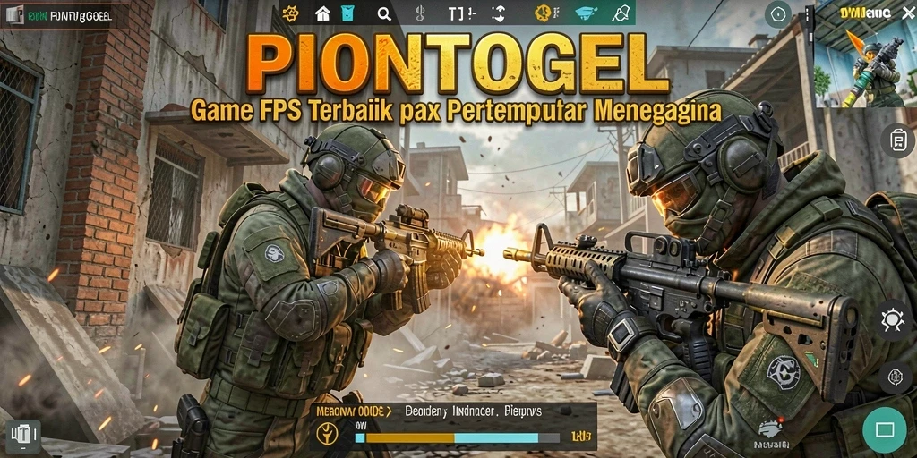 Tangkapan layar PIONTOGEL menampilkan aksi tembak-menembak yang intens.